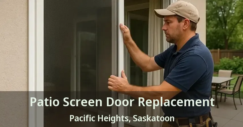 Patio Screen Door Replacement Pacific Heights, Saskatoon - SK