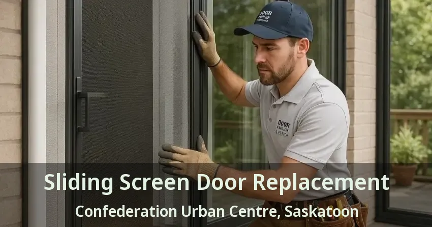 Sliding Screen Door Replacement Confederation Urban Centre, Saskatoon - SK